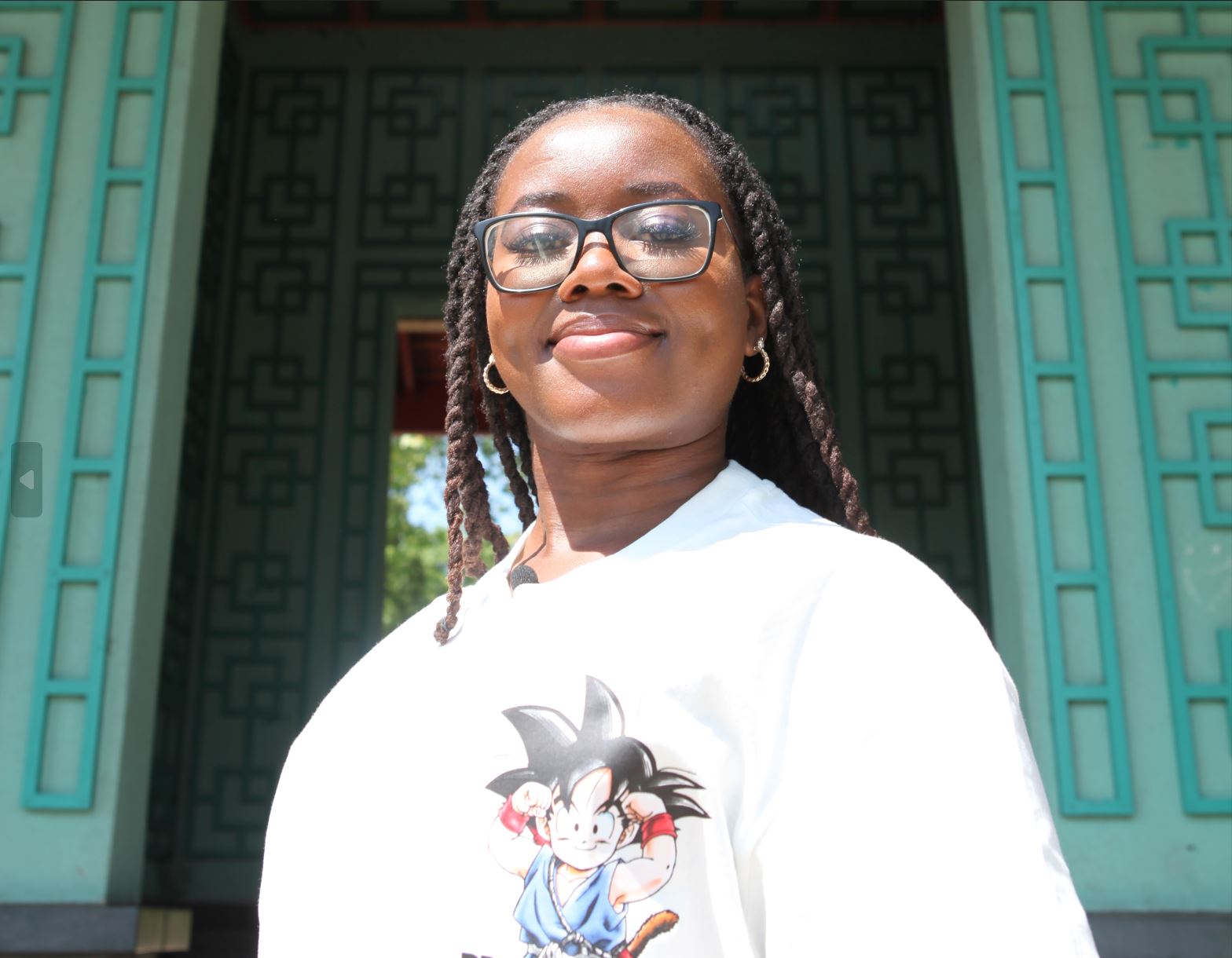 Image of Beatrice standing in Tower Hamlets